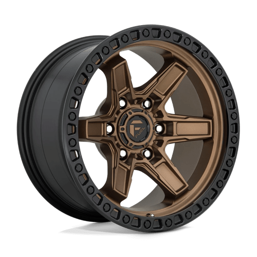 Fuel Wheels | Fuel Off-Road Kicker D699 Matte Bronze Wheels with Black Lip D69917908950